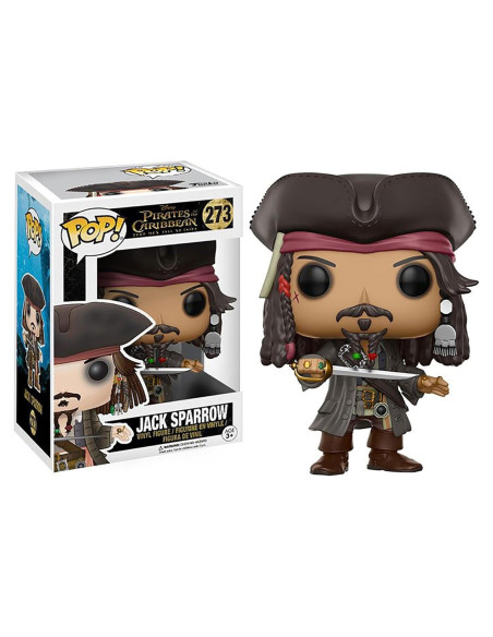 Figura Funko POP Jack Sparrow Piratas del Caribe 9.5 cm
