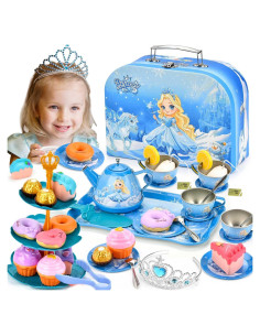 Juego de té de 43 piezas para princesas - QUN HUI