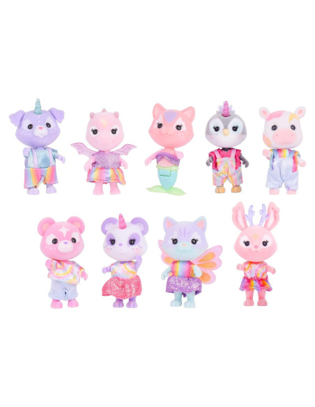 Pals del Arcoíris Sunny Days 9 Muñecas Acolchadas 5 cm