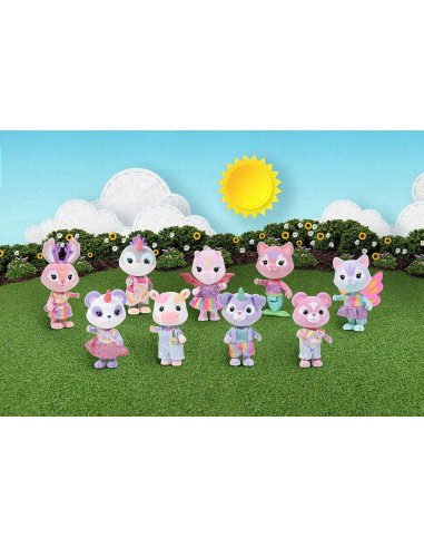 Pals del Arcoíris Sunny Days 9 Muñecas Acolchadas 5 cm