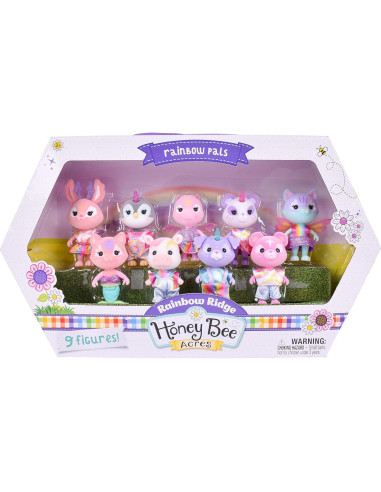 Pals del Arcoíris Sunny Days 9 Muñecas Acolchadas 5 cm