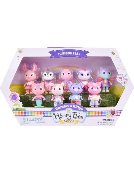 Pals del Arcoíris Sunny Days 9 Muñecas Acolchadas 5 cm