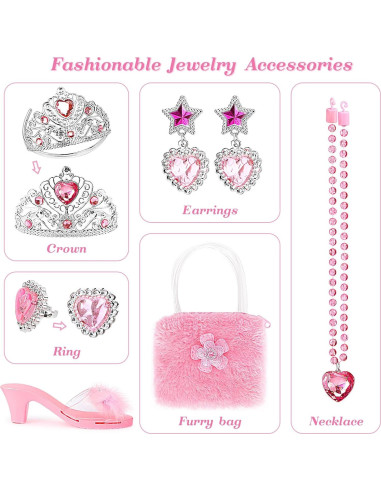 Conjunto de Disfraces de Princesa Jaolex - 3 Pares de Zapatos