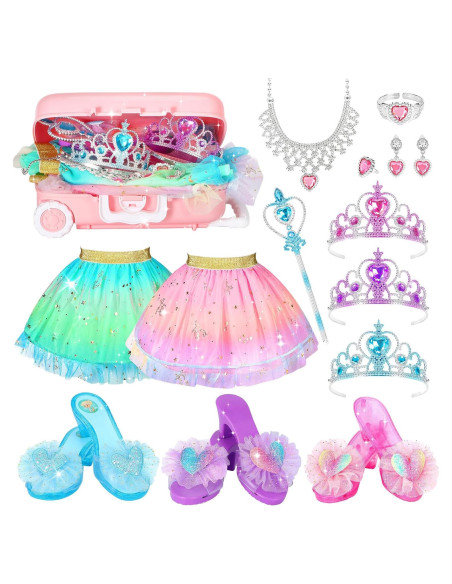 Juego de Disfraces de Princesa LIMIROLER 19 Piezas para Niñas