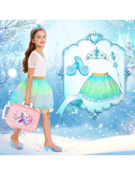 Juego de Disfraces de Princesa LIMIROLER 19 Piezas para Niñas