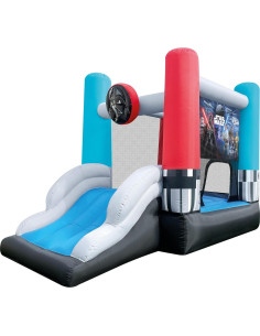 Castillo Inflable Star Wars con Tobogán y Sable de Luz 2