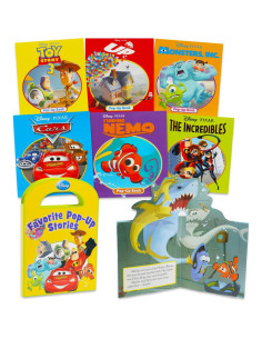 Conjunto de 10 Libros Pop-Up Disney y Pixar para Niños 2