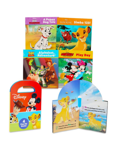 Conjunto de 10 Libros Pop-Up Disney y Pixar para Niños