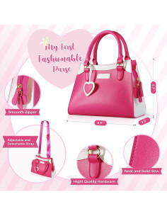 Bolso de Juguete Shemira Rosa para Niñas 3-8 Años 2