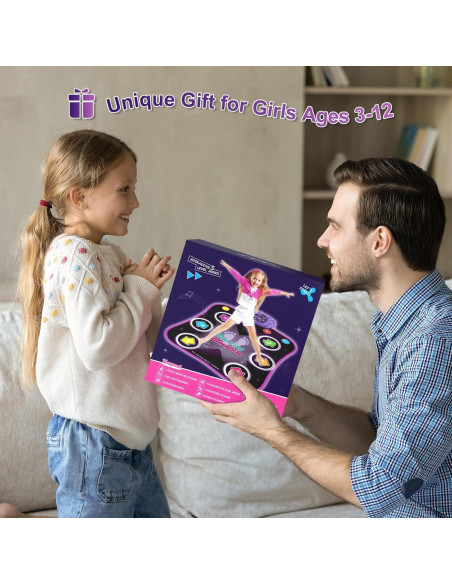 Alfombra de Baile Flooyes Electrónica 6 Botones Iluminados