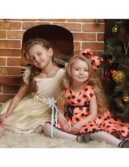 12 Varitas de Copo de Nieve Plateadas para Disfraz de Princesa