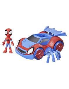 Spidey y Sus Amigos Hasbro Vehículo 2-en-1 y Figura 10 cm