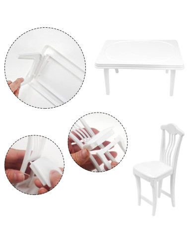 30 Piezas Mini Comida y Accesorios para Casa de Muñecas