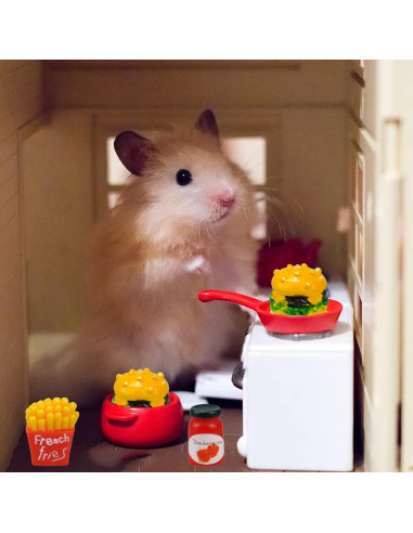 30 Piezas Mini Comida y Accesorios para Casa de Muñecas