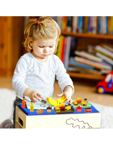 30 Piezas Mini Comida y Accesorios para Casa de Muñecas