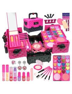 Kit de Maquillaje para Niñas Amerrly - 52 Piezas Seguro y Lavable