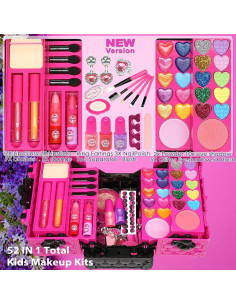 Kit de Maquillaje para Niñas Amerrly - 52 Piezas Seguro y Lavable 2