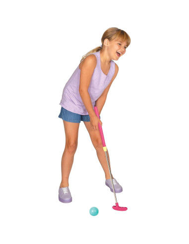 Set de Golf para Niños Barbie - Putt Putt con Alfombra y Putter Ajustable