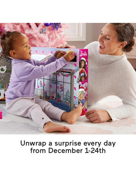 Calendario de Adviento Fisher-Price Barbie 24 Piezas Navidad