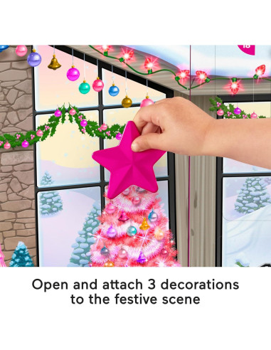 Calendario de Adviento Fisher-Price Barbie 24 Piezas Navidad