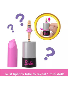 Muñecas Barbie Mini Fashionistas Mattel 1.5" en tubo labial 2