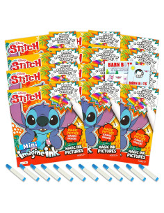 Conjunto de 12 Libros para Colorear Lilo y Stitch