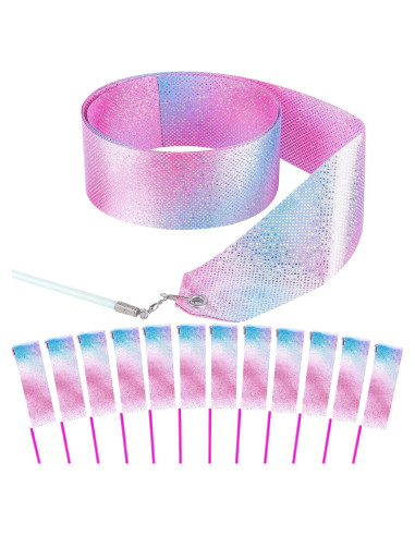 14 Varitas de Cinta de Danza Brillante HiUnicorn 1.98m