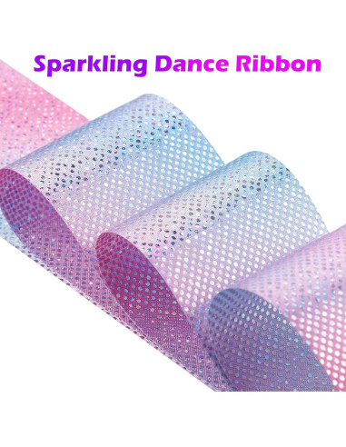 14 Varitas de Cinta de Danza Brillante HiUnicorn 1.98m