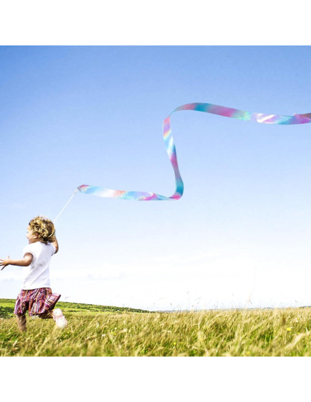 14 Varitas de Cinta de Danza Brillante HiUnicorn 1.98m