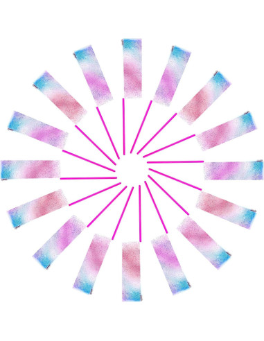 14 Varitas de Cinta de Danza Brillante HiUnicorn 1.98m