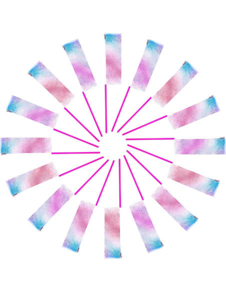 14 Varitas de Cinta de Danza Brillante HiUnicorn 1.98m