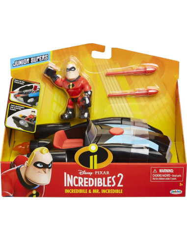 Auto Incredibile Junior y Figura Mr. Increíble Jakks