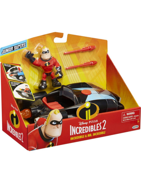Auto Incredibile Junior y Figura Mr. Increíble Jakks Auto Incredibile Junior y Figura Mr. Increíble Jakks