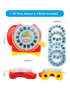 Visor 3D para Niños SeptCity Marino con 4 Películas 2