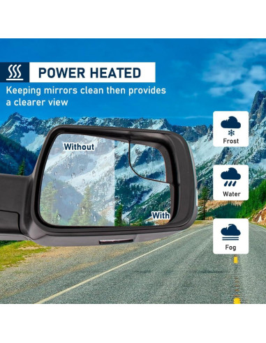 Espejo de Puerta Dodge Ram 2018-2021 HIGHTO Cromo Manual RH