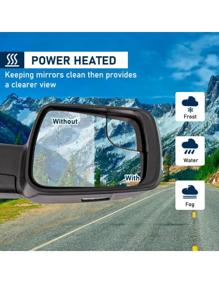 Espejo de Puerta Dodge Ram 2018-2021 HIGHTO Cromo Manual RH