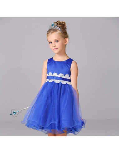 Set de Disfraz Princesa Vicloon con Corona y Varita Azul