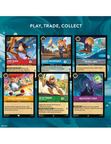 Ravensburger Disney Lorcana Set Coleccionista Azurite Sea