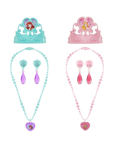 Baúl de Disfraces Disney Ariel y Aurora 11 Piezas