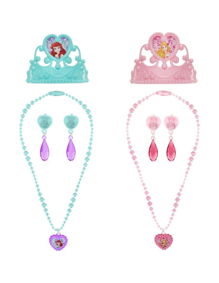 Baúl de Disfraces Disney Ariel y Aurora 11 Piezas