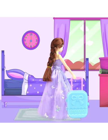 Juego de Ropa y Accesorios para Muñecas BNUZEIYI 65 Piezas