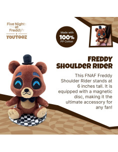 Peluche Youtooz FNAF Freddy Jinete de Hombro 15 cm 2