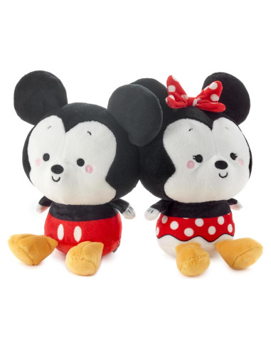 Peluches Magnéticos Disney Mickey y Minnie 12.7 cm Hallmark