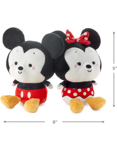 Peluches Magnéticos Disney Mickey y Minnie 12.7 cm Hallmark