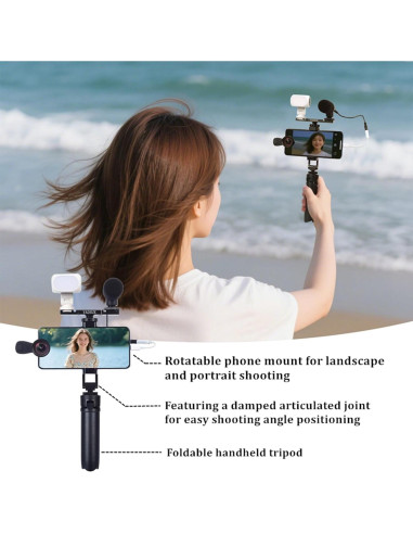 Kit Vlogging Profesional para Teléfonos - 8 Accesorios Premium