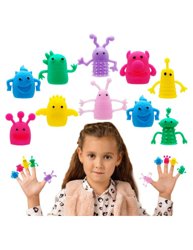 20 Piezas Títeres de Dedo de Monstruo Qiuttnqn Suaves