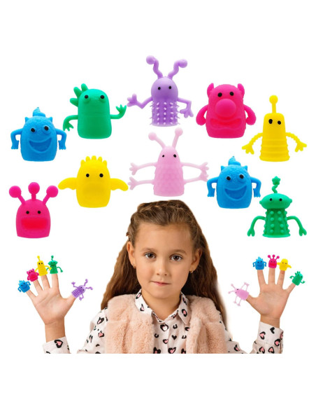 20 Piezas Títeres de Dedo de Monstruo Qiuttnqn Suaves