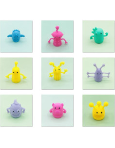 20 Piezas Títeres de Dedo de Monstruo Qiuttnqn Suaves 2