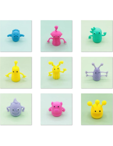 20 Piezas Títeres de Dedo de Monstruo Qiuttnqn Suaves