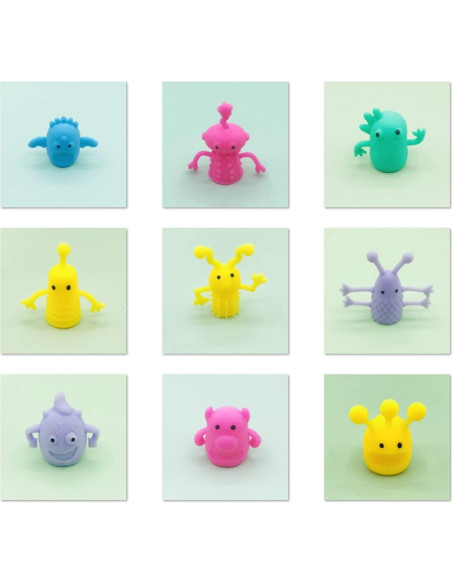 20 Piezas Títeres de Dedo de Monstruo Qiuttnqn Suaves